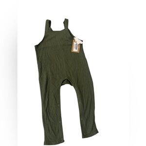 Angel Dear Olive Green Kids Overalls